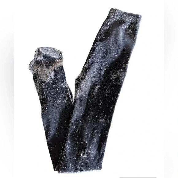 Silver sparkle high waisted tights - Picture 3 of 4